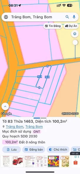 Em còn 1 lô tại Ấp 2 Sông Trầu - Trảng Bom Chỉ #690tr thôi ạ!!! (Ngân hàng hỗ trợ 70%)Cách KCN Bàu
