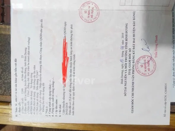 BÁN LÔ ĐẤT THỔ CƯ – LAI HƯNG, BÀU BÀNG, BÌNH DƯƠNG (NAY THUỘC TP.HCM MỚI)