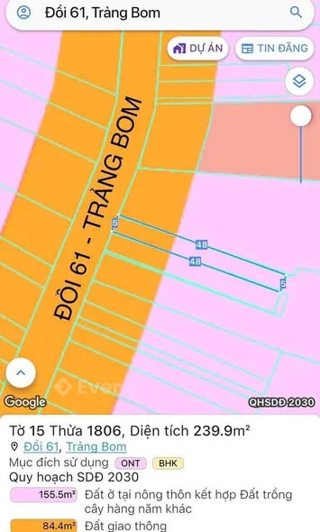 Cần bán lô đất ngay trung tâm Xã Đồi, An Viễn-Đồng Naian vi