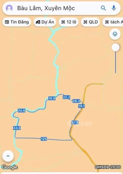 Bàu Lâm XM BRVT củ. Sổ riêng mt đường nhựa dt hơn 9s5,điều + tiêu đang thu.