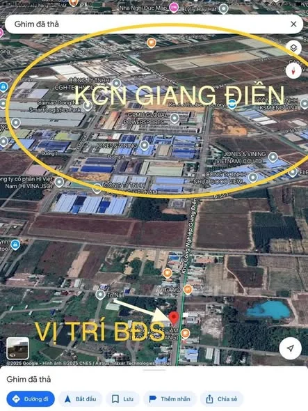DUY NHẤT 1 LÔ MẶT TIỀN TRỤC CHÍNH – CỔNG VÀO KCN GIANG ĐIỀN