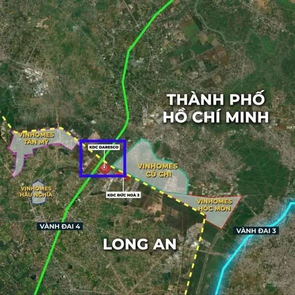 Bán đất nền DT 140m² ( 7 x 20 ) chính chủ, dự án DARESCO, Đức Lập Thượng, Đức Hoà Long An - 10 triệu - 140m²