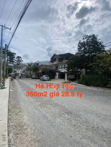 HẠ GIÁ BÁN GẤP ĐẤT MẶT TIỀN XÂY KHÁCH SẠN ĐƯỜNG HÀ HUY TẬP, ĐÀ LẠT 350M2