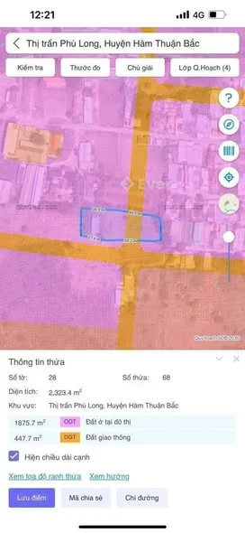 Bán đất cây trồng QH thổ cư KDC đông đúc KP Phú An, Phú Long