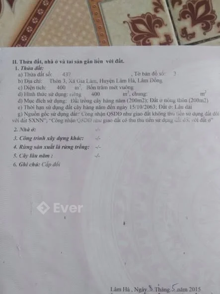 Chính chủ gửi bán 10*60m có sẵn 200m ONT mặt đường nhựa DT 725 tại Gia Lâm Nam Ban khu dân cư