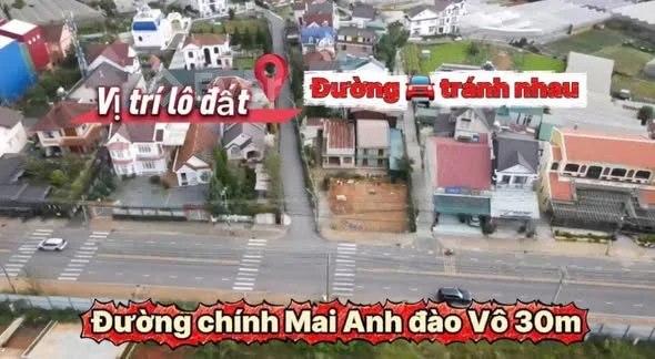 Cần bán lô đất biệt lập xây biệt thự giá chỉ 9tỷ5 tại mai anh đào, p8 cũ đà lạt