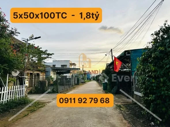 BÁN ĐẤT CƯ XÁ - GẦN CÔNG AN XÃ HIỆP THẠNH- Diện tích: 5x50