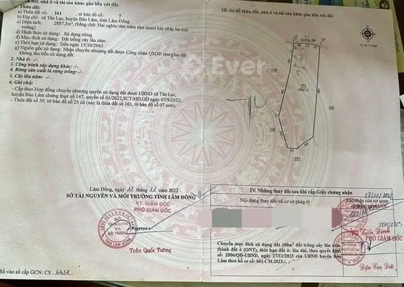 2,8 sào đất có sẳn 100m2 thổ cư đường nhựa Tân Lạc cách Ql20 chỉ 2km