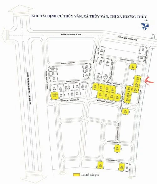 Bán đất biệt thự khu quy hoạch Thủy Vân TD2, Vĩ Dạ, Huế