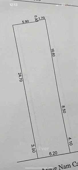 BÁN ĐẤT ĐẸP – KIỆT NAM CAO, DT khủng 200m², NGANG 6.2m, nở hậu - KIỆT ô tô 5m thông tứ hướng.