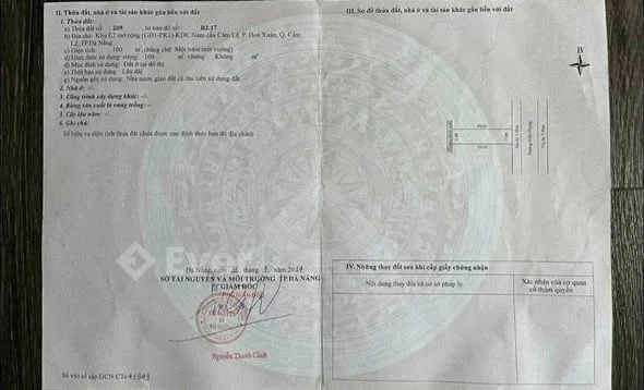 Bán lô Kiều Phụng - Hoà Xuân - Khu Nam Cẩm Lệ- Đường 5.5m lề 3m,