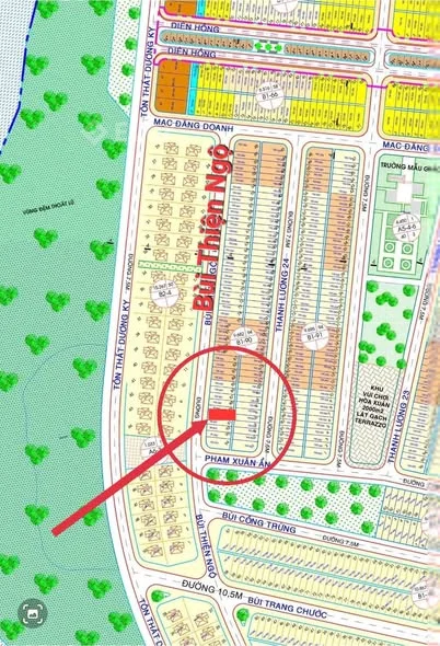 BÁN LÔ ĐẤT ĐƯỜNG BÙI THIỆN NGỘ – GẦN CẦU NGUYỄN TRI PHƯƠNG – HÒA XUÂN, CẨM LỆ, ĐÀ NẴNG
Vị trí đắc