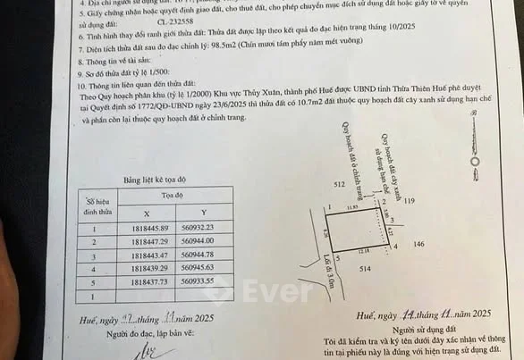 Bán lô đất đẹp kiệt 78 Thanh Hải, TP Huế