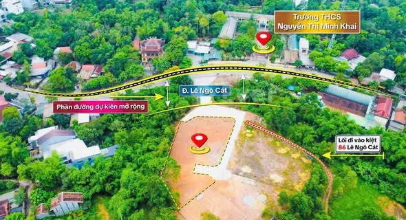 Cần bán 2 lô đất đường Lê Ngô Cát - đối diện trường Nguyễn Thị Minh Khai