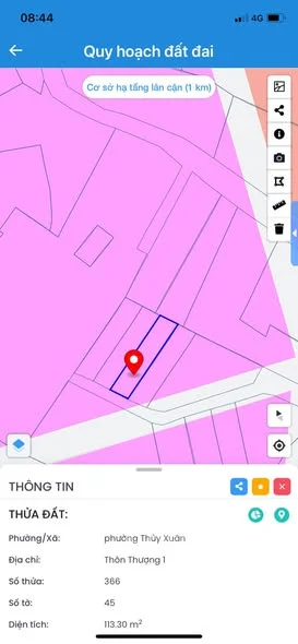 Bán đất Thuỷ Xuân,khu đồng cát vườn ươm thông kiệt 109 Minh Mạng