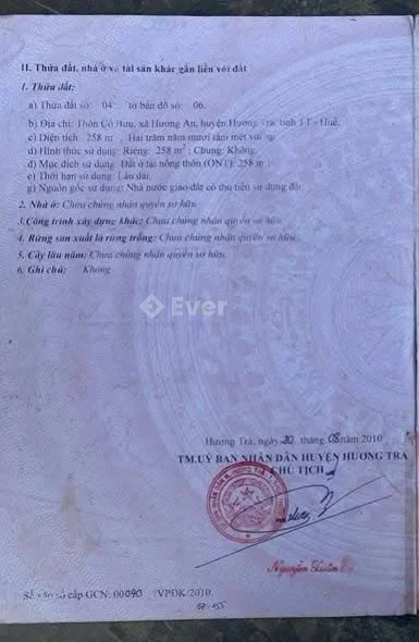 Chủ gửi bán nhanh lô đất 2 mặt tiền đường kiệt Cao Văn Khánh TDP Cổ Bưu, phường Hương An, TP Huế.