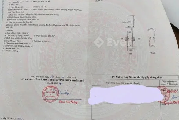 bán nhà thô 2 Tầng khu B Khu Đô Thị Phú Mỹ Thượng. TP Huế. giá Rẻ 2.7x tỷ