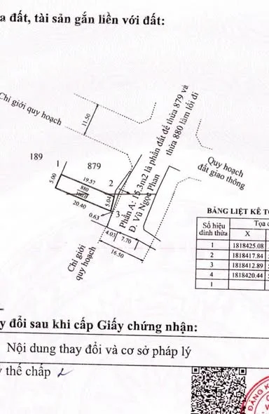 Lô đất 100m2 mặt tiền đường Vũ Ngọc Phan , diện tích 100m2 đường quy hoạch mở rộng 16,5m rất đẹp