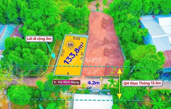 Lô góc 2 mặt tiền kiệt 65 Lê Ngô Cát Chân Đồi giao Minh Mạng, Phường Thuỷ Xuân, TP Huế