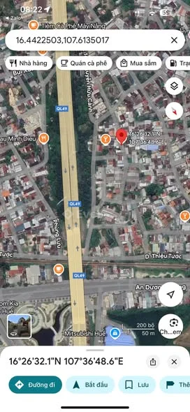 Đất kiệt ô tô DƯƠNG THIỆU TƯỚC cách VÕ VĂN KIỆT 150m - TP HUẾ