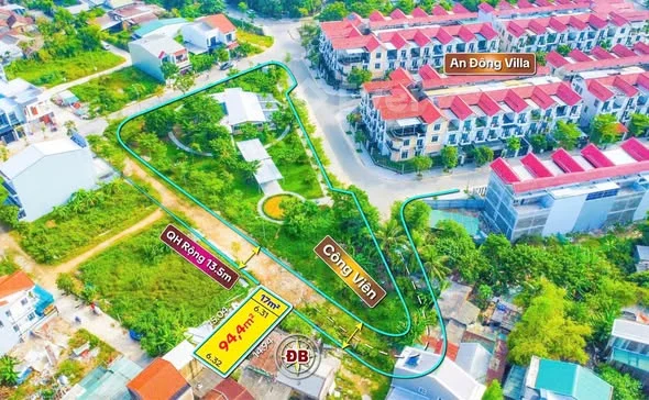 Lô Đất Xen Ghép An Đông Villa View Công Viên - An Đông - TP Huế • Vị trí: view công viên thoáng mát