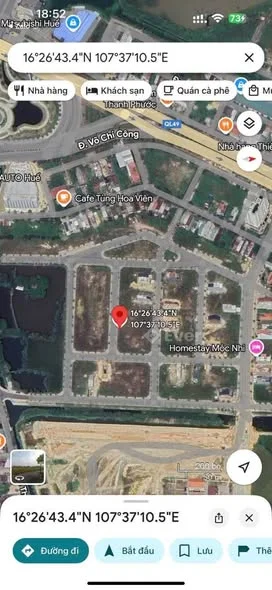 ĐẤT NỀN KQH CIC8 - TP HUẾ Diện tích: 144m² (ngang 6m) Hướng: Nam