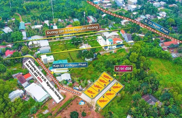 Bán đất 3 mặt tiền kiệt 55 Vũ Ngọc Phan,Thuỷ Xuân - Tp Huế