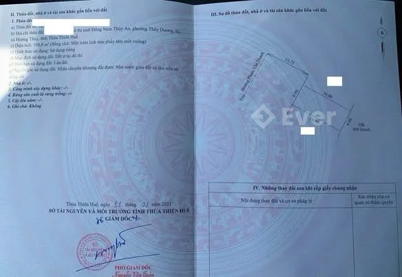 Mặt tiền đường Phạm Văn Thanh, KQH Đông Nam Thuỷ An, Tp.Huế giá chỉ 4 tỷ - DT: 108,8m2