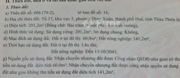 Đất Kiệt 91 -Thích Tịnh Khiết Giá siêu rẻ luôn chỉ 2,2x tỷ —Diện tích 201 m2 ( 11m x19m )