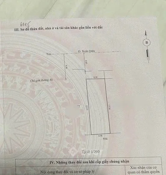 Bán mặt tiền Kinh Doanh Xuân Diệu - TP Huế Giá rẻ 3.3Tỷ