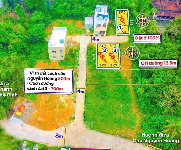 Mở Bán 3 Lô Kiệt Ô Tô Bùi Thị Xuân - Vị Trí Đẹp An Cư - Giá Tốt - Cách Cầu Nguyễn Hoàng 500m