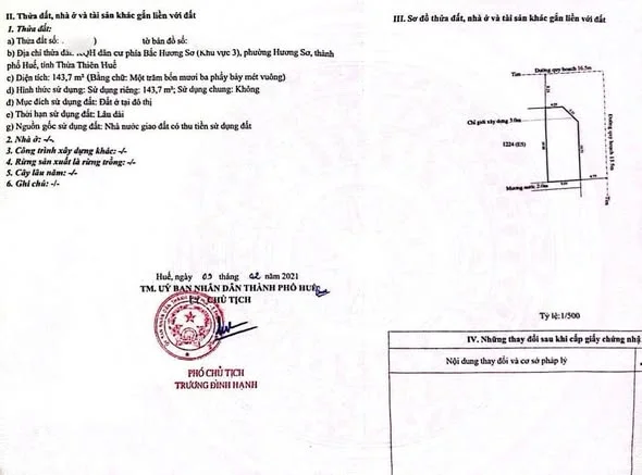 BÁN LÔ GÓC 2 MẶT TIỀN – VIEW TRƯỜNG MẦM NON HOÀNG MAI – KQH HƯƠNG SƠ – NGUYỄN VĂN LINH
 Vị trí cực đ - 24,5 triệu - 144m²