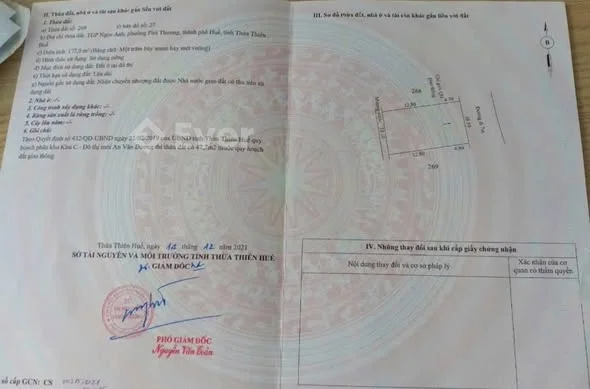 Bán mặt tiền Xóm 4 TDP Ngọc Anh, phường Mỹ Thượng, TTTP Huế - bên cạnh nhiều biệt thự cực đẹp