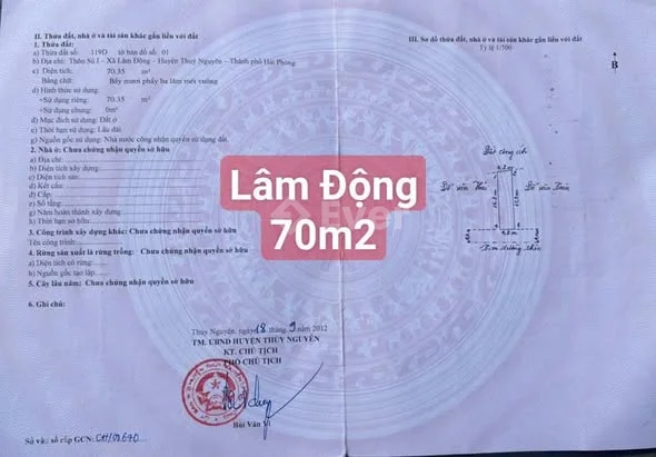 Chính chủ gửi bán lô đất tại (Lâm Động) phường Thiên Hương