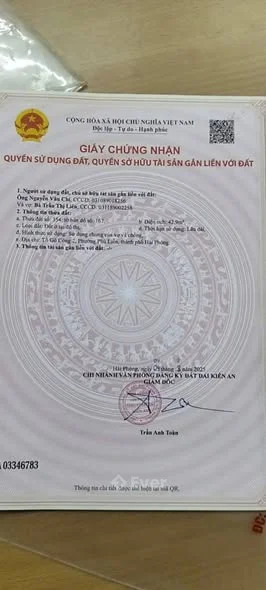 BÁN 2 LÔ ĐẦU QUY TỨC – KIẾN AN – HẢI PHÒNG