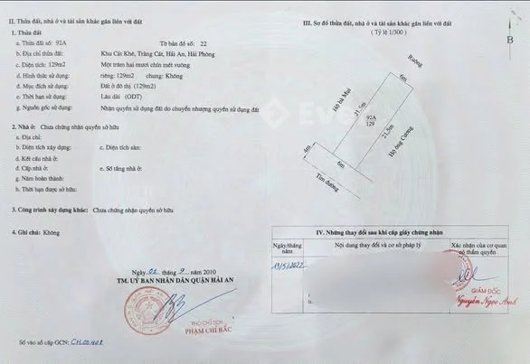 Đất Mặt Đường Tại Tràng Cát - Hải An Gần Trường Cấp 1,2 Tràng Cát