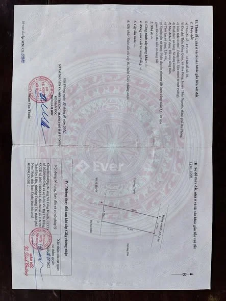 Chào bán lô đất đẹp sẵn bìa tại Hoa động,thuỷ nguyên,hải phòngNgõ ô tô đỗ cửa