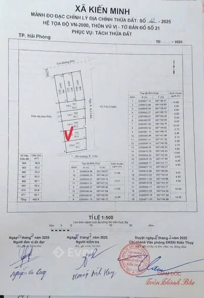 - Bán lô đất tại Vũ Vị - Minh Tân - Kiến Thụy - Diện tích 60,2m2 - Ngang 5m - Vị trí đẹp, ngay cạnh