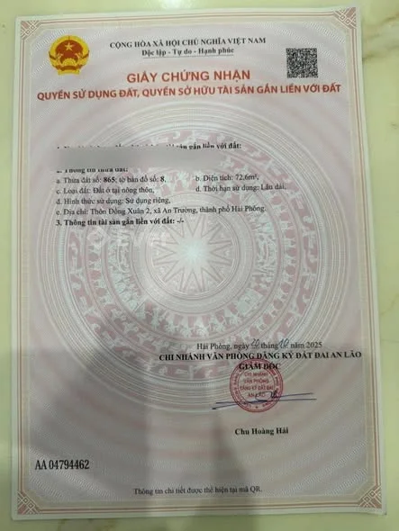 HÀNG HIẾM TUYẾN 2 MẶT TRỤC ĐƯỜNG 301 – ĐỒNG XUÂN, AN TRƯỜNG