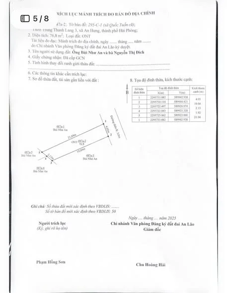 BÁN 2 LÔ ĐẤT LIỀN KỀ TRỤC THÔN – AN THÁI, AN HƯNG