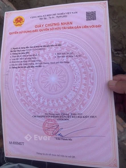 Đất Gần Khu Công Nghiệp Ngũ Phúc -Kiến Thuỵ. Ngõ 4m. Oto ra vào thoải mái.