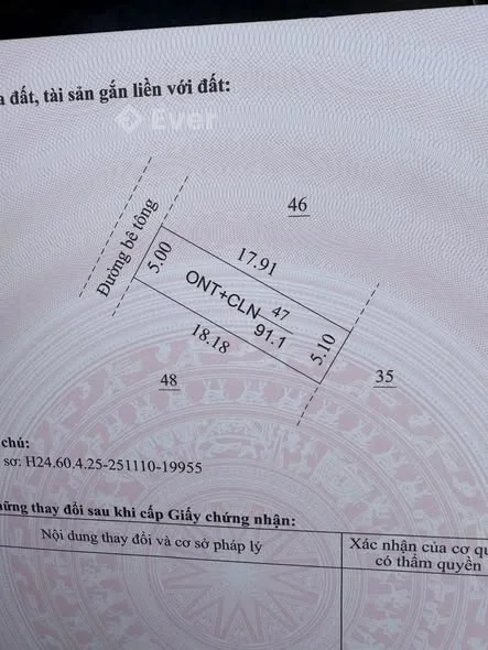 còn duy nhất 1 Giá 6xx Tại Cõi Hưng Sơn -Thái Tân -TP Hải Phòng MT 5 m diện tích 91,8m