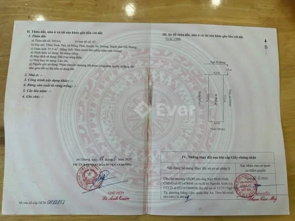 Tìm chủ mới cho lô đất 55,5m² tại Xích Thổ, An Hải. Diện tích 56m², ngang 4,2m