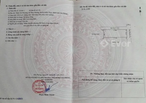 Chỉ 2tỷxxtr sở hữu lô góc 105m2 đường 7m vỉa hè _Trà Phương_Thuỵ Hương_Kiến Thuỵ