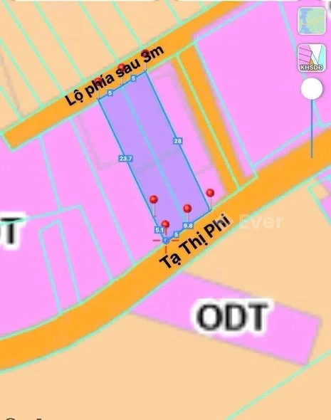 Chủ gửi Bán 2 nền liền kề 2 mặt tiền đường Tạ Thị Phi ,lộ phía sau 4m