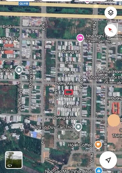 Bán Nền 81m² - Đường B4 - KDC Phú An - P. Hưng Phú - TP. Cần Thơ Giá tốt: 2 tỷ 300 triệu