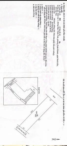 HIẾM ANH CHỊ ƠI - KẾ BÊN CHỢ XUÂN KHÁNH Nền rộng nhánh bờ kè Mạc Thiên Tích cách chợ Xuân Khánh 300m