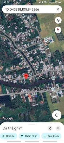 b.á.n nền đường Phù Ly, cách khu công nghiệp Bình Minh (ngay cầu Cần Thơ) 3km