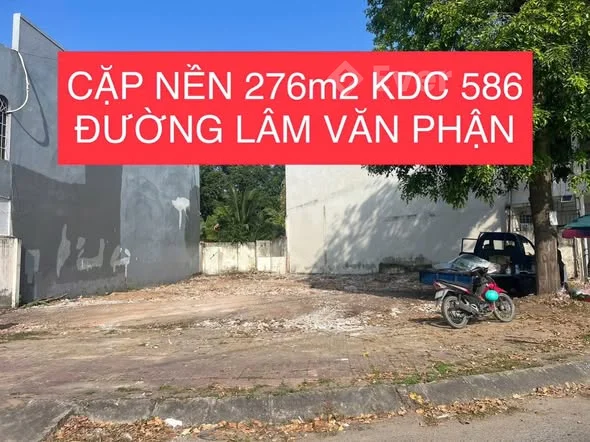 BÁN CẶP NỀN m2 ĐƯỜNG LÂM VĂN PHẬN KDC 586 PHƯỜNG HƯNG PHÚ TP CẦN THƠ