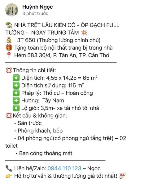 NHÀ TRỆT LẦU KIÊN CỐ - ỐP GẠCH FULL TƯỜNG - NGAY TRUNG TÂM